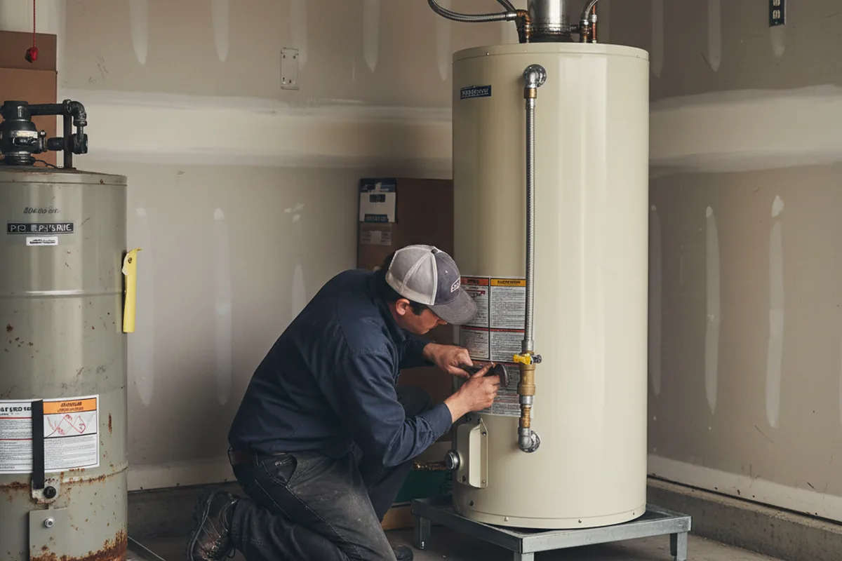 Water heater and shutoff valve replacement in Cottekill
